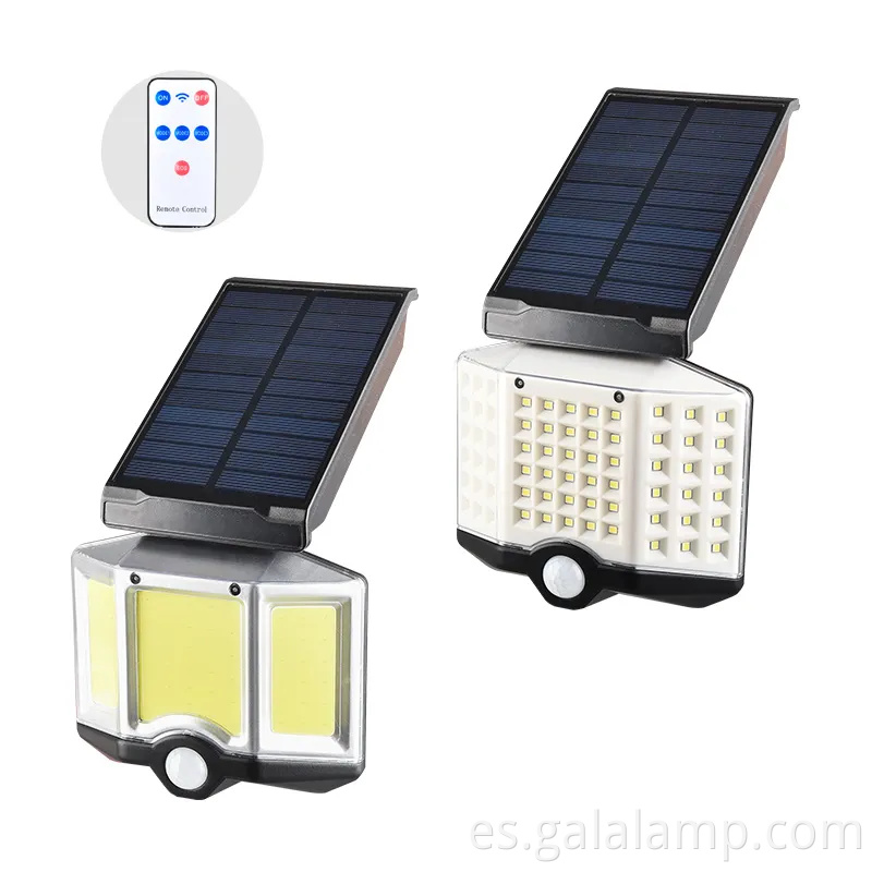 Lámpara de pared de inducción con cuerpo de ABS para iluminación solar